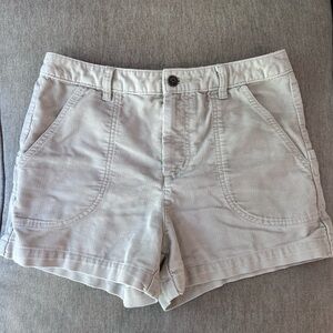 Patagonia Stand Up Light Beige Corduroy Women's Shorts